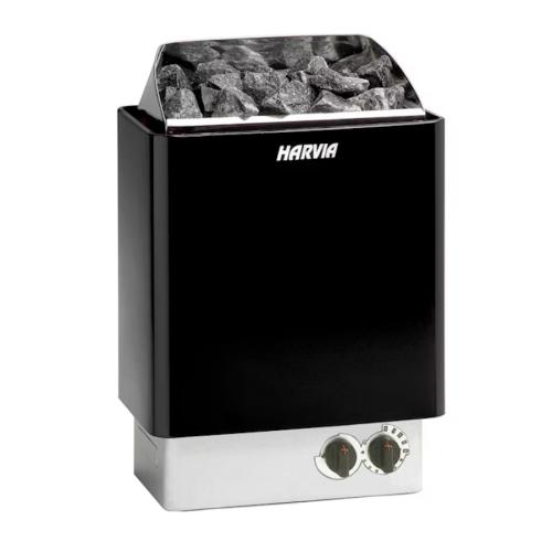Harvia KIP 60 saunaovn 6 kW – sort (vægmonteret)