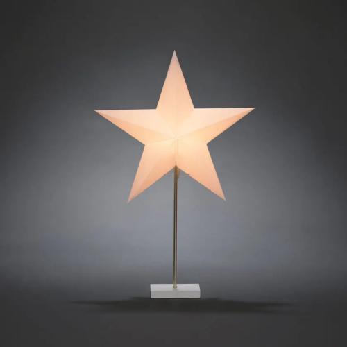 Papperstjärna Med Träfot IP20 Vit Konstsmide