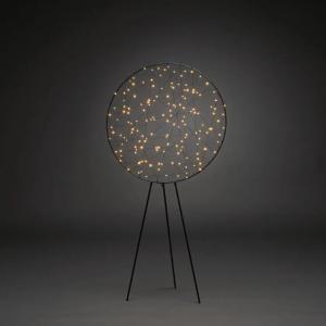 Stående Rund Metalldekoration 160 LED IP20 Svart Konstsmide