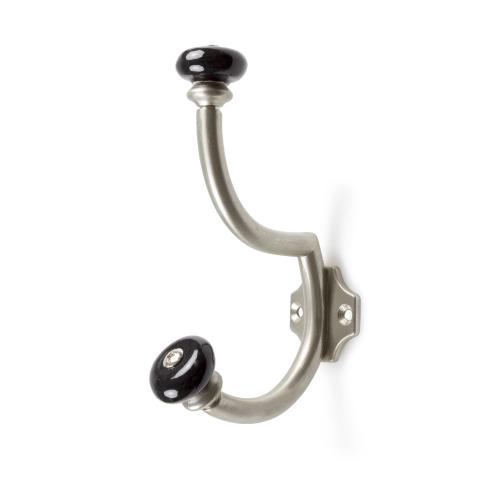 Krok Vintage Borstad Nickel/ Svart, Habo 17879