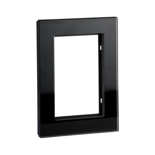 RAM VÄGGUTTAG GLAS SVART