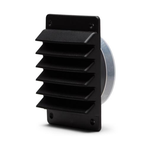 Fresh Panelgaller 110x150 svart med stos Ø98