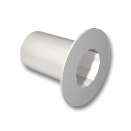 LK End Collar Flat 16/25mm White