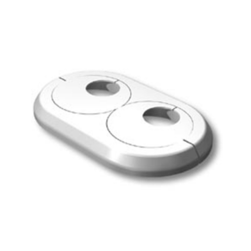 LK Täckbricka, dubbel vit 25-PACK