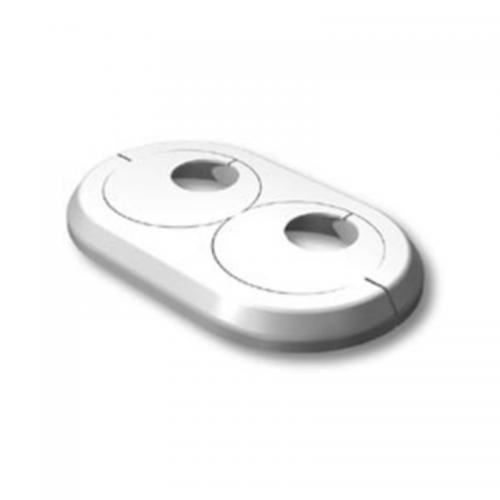 LK Täckbricka, dubbel vit 25-PACK