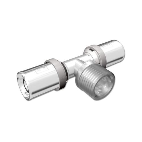 LK PressPex T-kobling Udvendig Gevind Med Afgrening A50xR32
