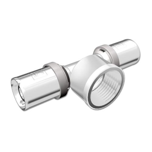 LK PressPex T-Kobling Med Indvendig Gevindafgrening A63mmxG50