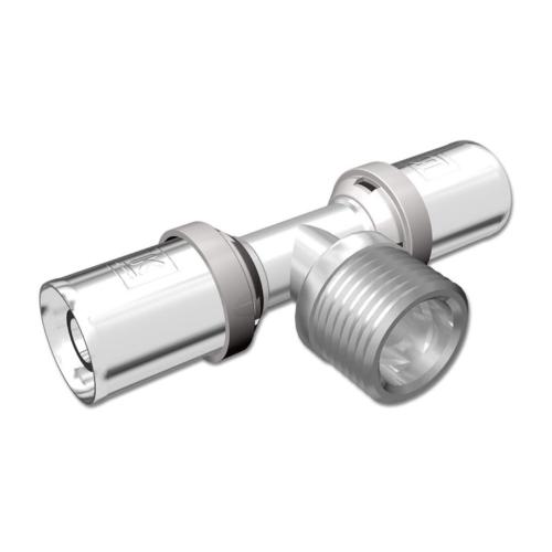 LK PressPex T-Kobling Med Udvendig Gevindafgrening A63mmxR50