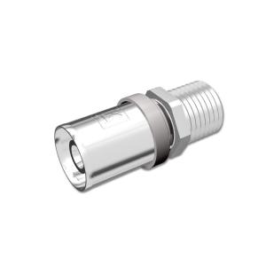 LK PressPex Ligekobling Udvendigt Gevind AX25xR25