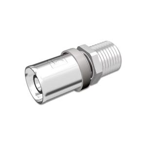 LK PressPex Rak Koppling Utvändig Gänga AX20mmxR25