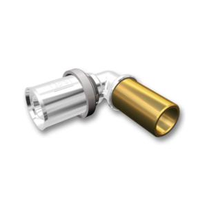 LK PressPex Vinkel Övergång Universalrör Cu AX25x28mm