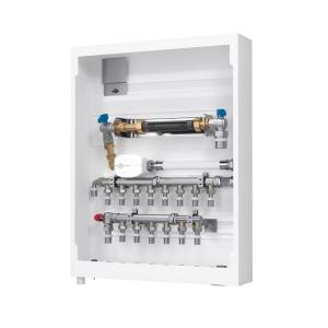LK Water Meter Cabinet UNI 8/6 CS Right Connection G25 White