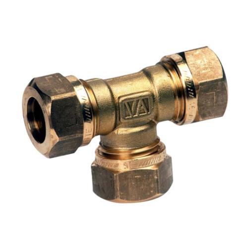 Vatette T-Rör Utan Stopp 16x15mm Gul