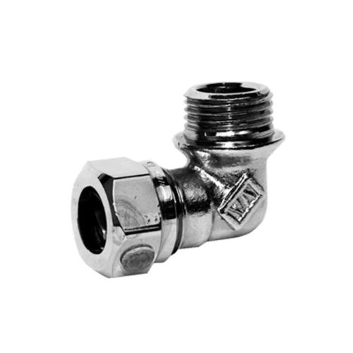 Vinkelkoppling Utvändig Krom Vatette