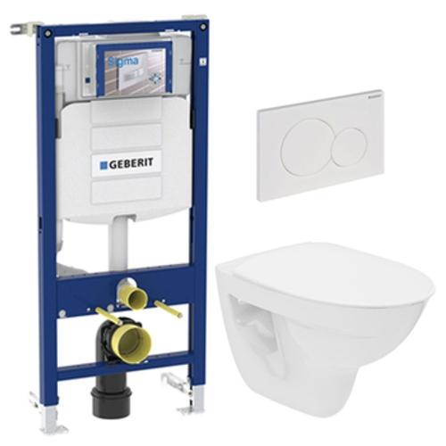 WC Paket Sigma Spira Spolknapp, Vit