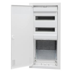 Media Center, Recessed, 4 Row, 24 Modules, IP40, Malmbergs 2291776