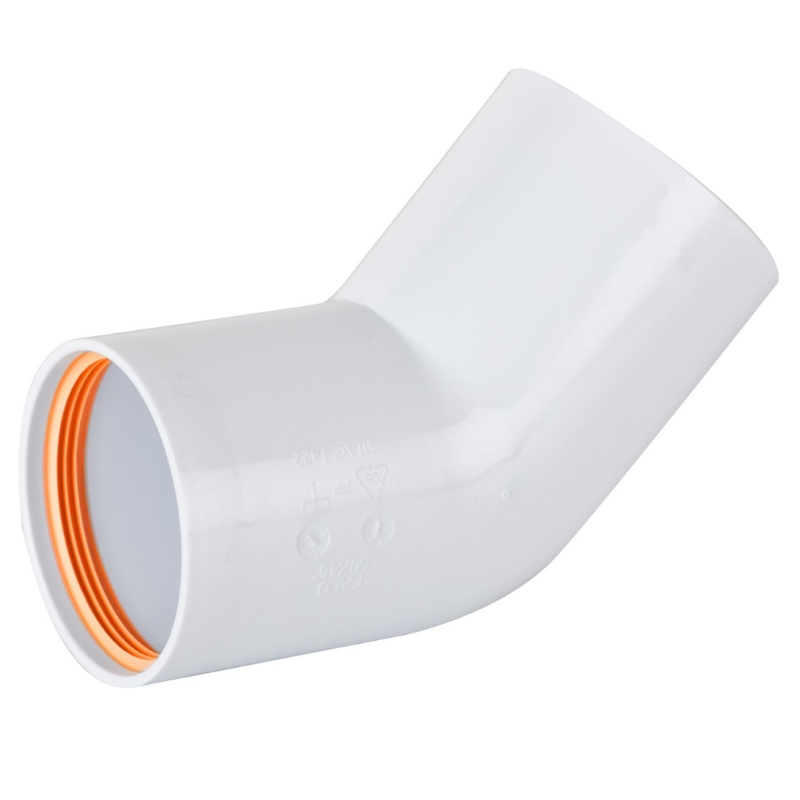 PP VINKEL VIT 50X45° FP 75030