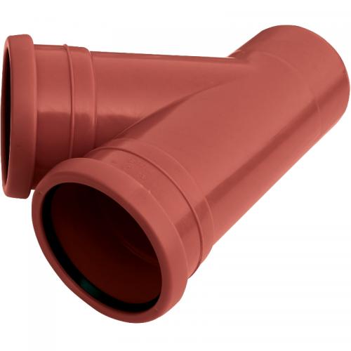 Mark-Grenrör 2-Muff 45º Polypropen Pipelife