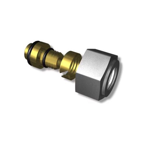 LK Tilslutningskobling 20x2mm Messing