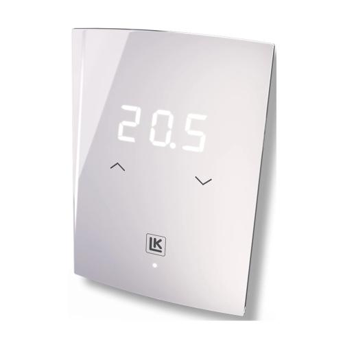 LK Rumtermostat S2 Normalt Lukket 24V AC IP30 Hvid/Isgrå