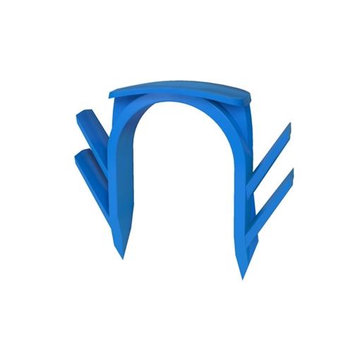 LK Rørklemme Skinneklemme 16mm Blå 100stk