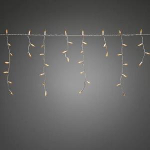 Istapkæde 200 Ravfarvede LED IP44 Hvid Konstsmide