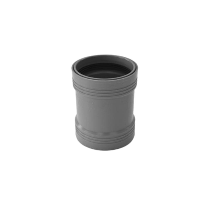 Wafix PP Dubbelmuff, Grå (110 mm)