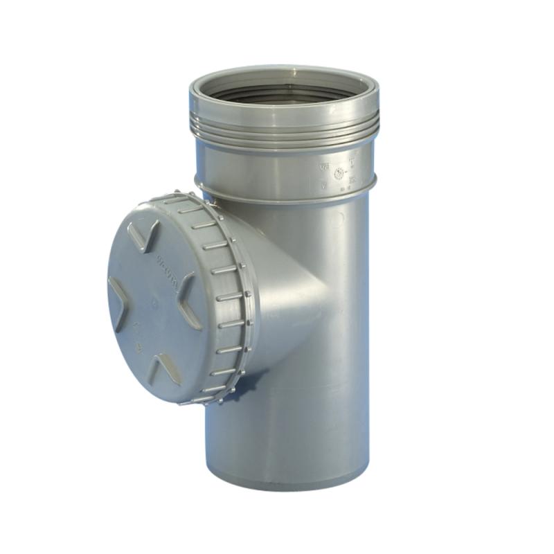 Wafix PP Rensrör, Grå (110 mm)
