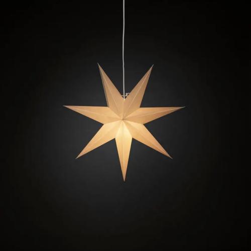 Papirstjerne 60cm E14 IP20 Greige Konstsmide