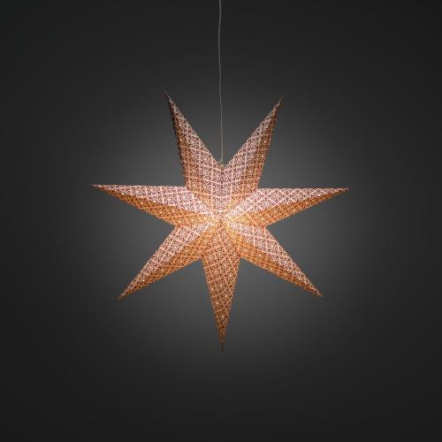 Pappersstjärna E14 60cm IP20 Vit/Lila Konstsmide