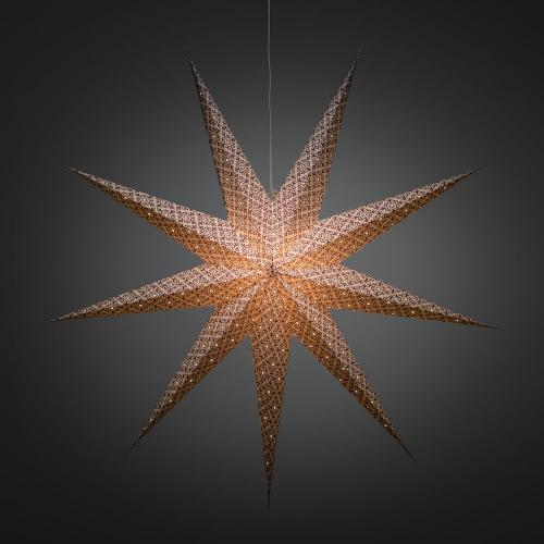 Pappersstjärna 115cm IP20 Vit/Lila Konstsmide