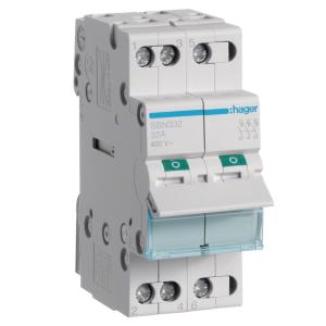 Afbryder 3Polet 3x32A 230VAC IP20 Hager