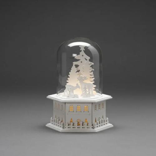 Siluett Motiv Träd Och Djur 6 LED IP20 Vit Konstsmide