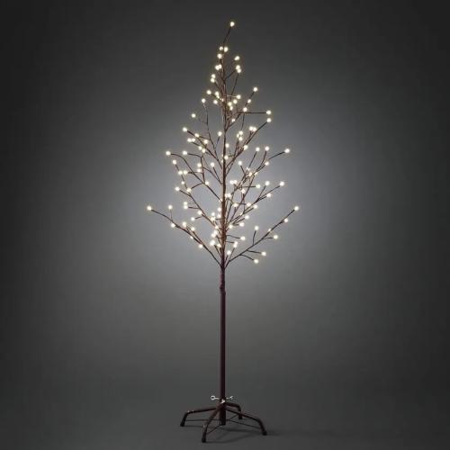 Dekorativt Træ 150cm 120 Varm Hvid LED IP44 Brun Konstsmide