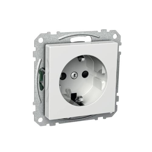 Vägguttag 1-Vägs Jordat Infälld Exxact Schneider Electric