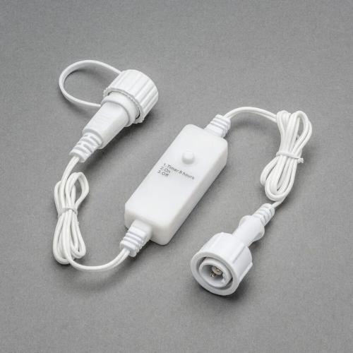 Timer 9 Timer Udendørs IP44 Hvid Konstsmide