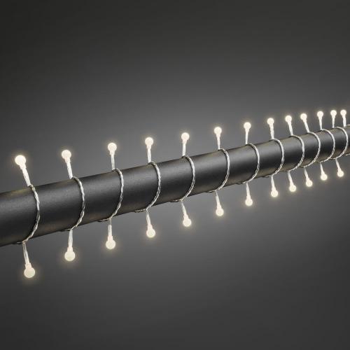 Lyskæde 80 Varmhvide Kirsebær LED IP44 Klar Konstsmide