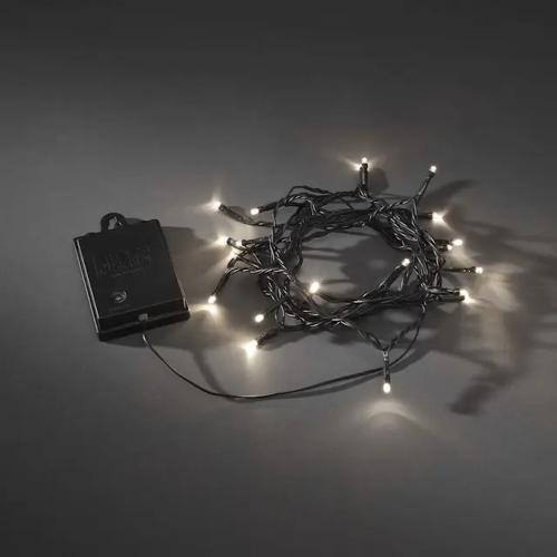 Ljusslinga 20 Varmvit LED IP44 Svart Konstsmide