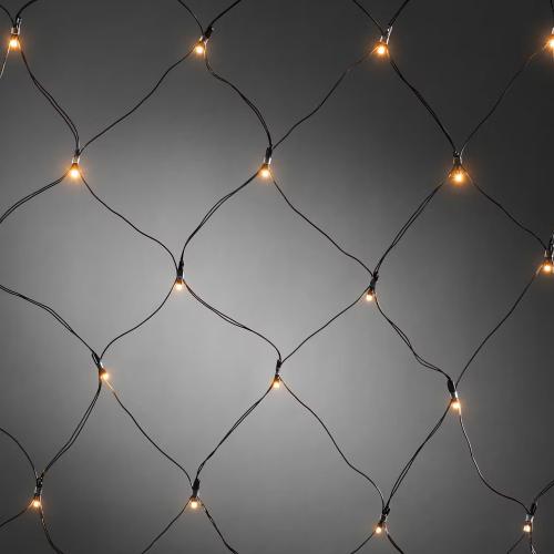 Net 40 Amber LED 80x80cm IP44 Black Konstsmide
