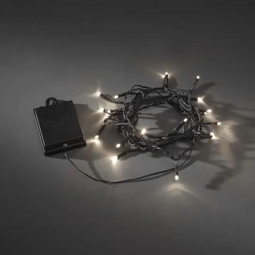 Light String 40 Warm White LED Multifunction IP44 Black Konstsmide