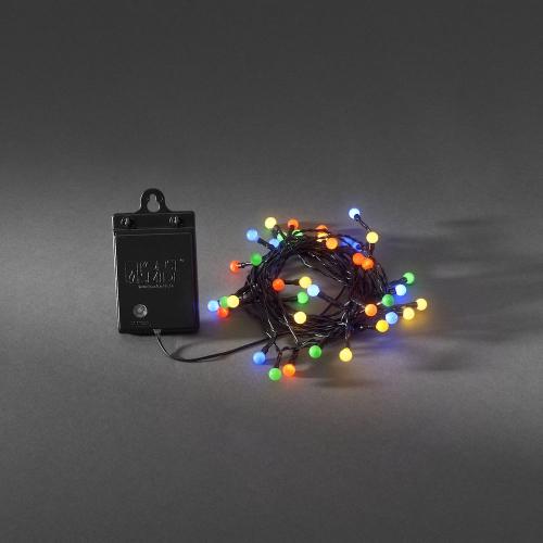 Lyssnor Cherry 40 Farvet LED Sensor, Batteri, Konstsmide