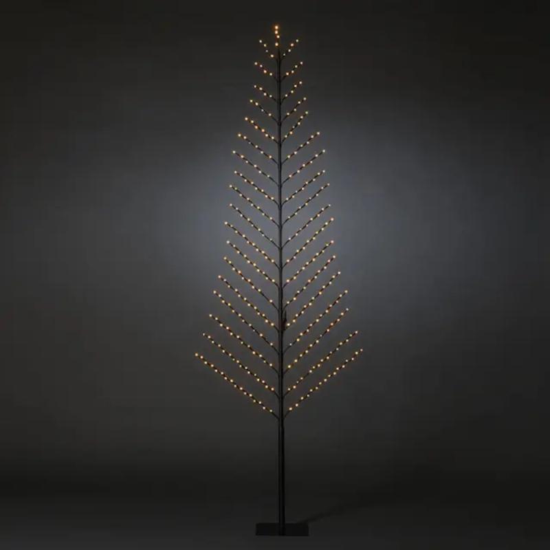 2-D Svart Träd 316 Amber LED 240cm IP44 Konstsmide