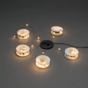 String 4x26+41 Amber LED With Black Cable Konstsmide