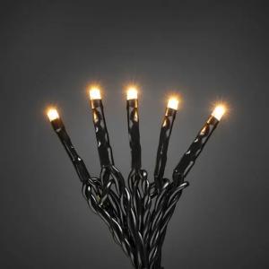 Ekstra Sløjfe 100 Ravfarvede LED IP44 Sort Konstsmide