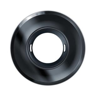 Esylux Cover Flat Series Glass Round Black