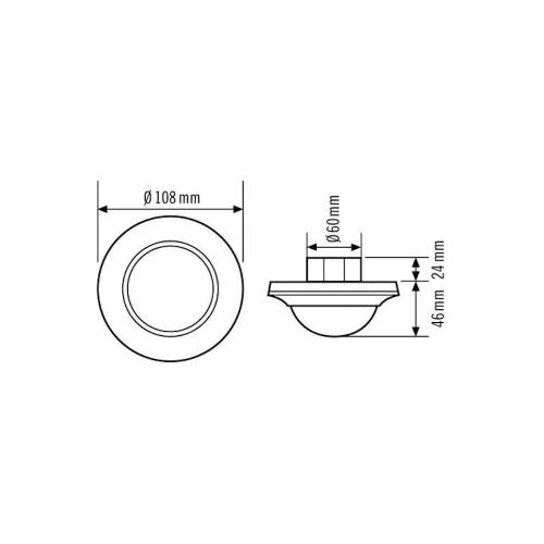 Esylux Närvarodetektor PD-C 360° 32m Vit