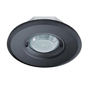 Esylux Motion Detectors Flat Round 360° 8m 230V IP20 Black