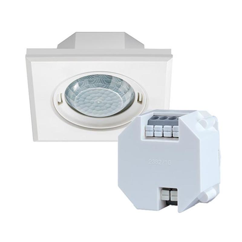 Esylux Närvarodetektor Platt Kvad Set Dali IP20 Vit