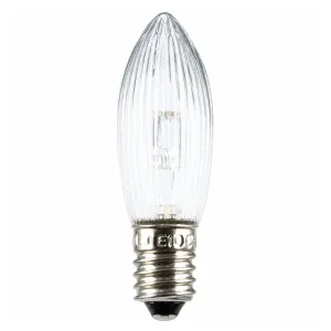 Julelampe Toplampe LED 0,3W 7-pakke 10-55V E10 Blister Klar, Gelia