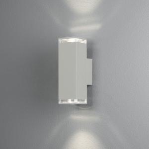 Pollux Wall Lantern 2xGU10 White/Transparent, Konstsmide
